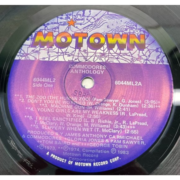 Commodores Anthology 2LP Set Motown Soul 6044 ML2 Brick House Vinyl Records - Picture 2 of 9